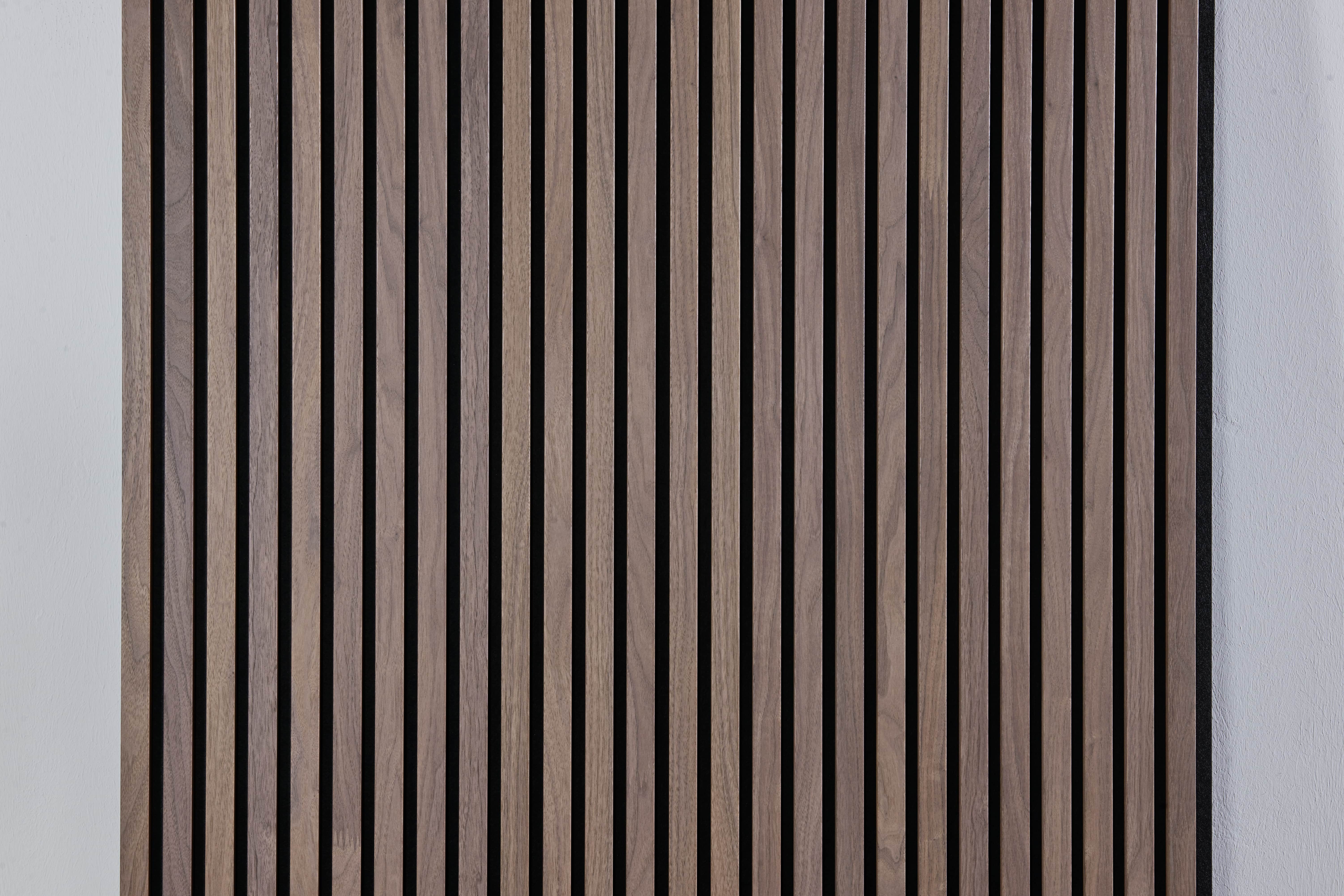 3-Seitiges Akustikpaneel Nussbaum (240 cm | 300 cm) 3-Seitiges Akustikpaneel Nussbaum (240 cm | 300 cm)