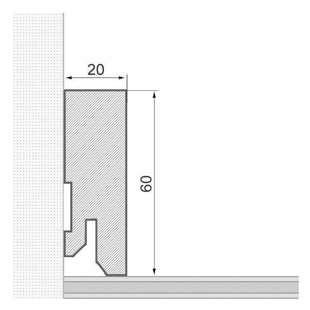 Massivholz Sockelleiste | weiß | Vierkant | RAL 9010 Massivholz Sockelleiste | weiß | Vierkant | RAL 9010