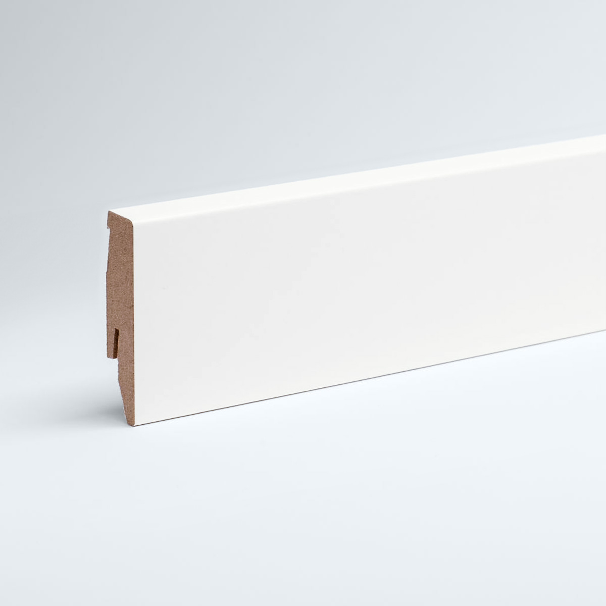 MDF Sockelleiste | weiß | RAL 9016 MDF Sockelleiste | weiß | RAL 9016